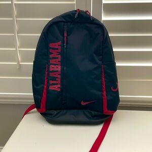 Nike backpack; University of Alabama
